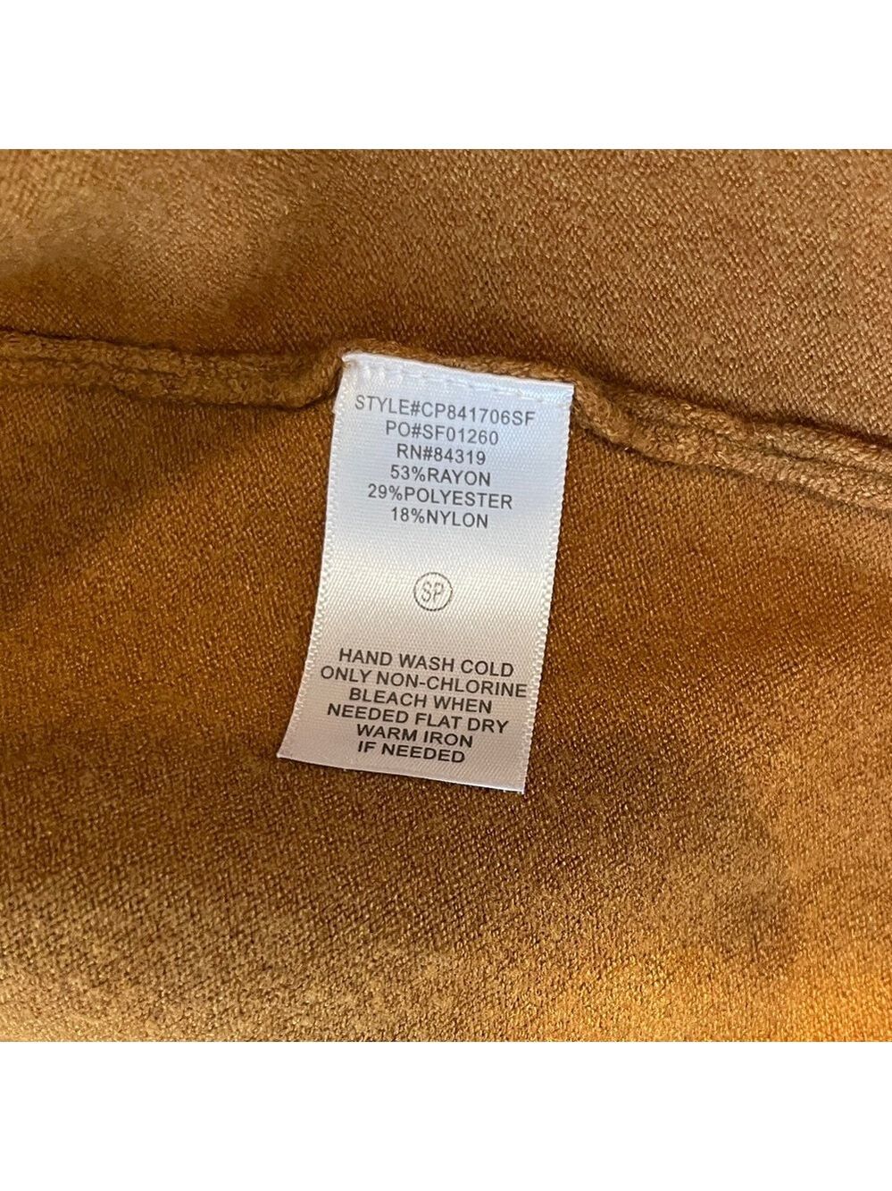 NWOT Evolution by Cyrus Mustard Yellow Open Front Cardigan Size Small Petite - Picture 3 of 7